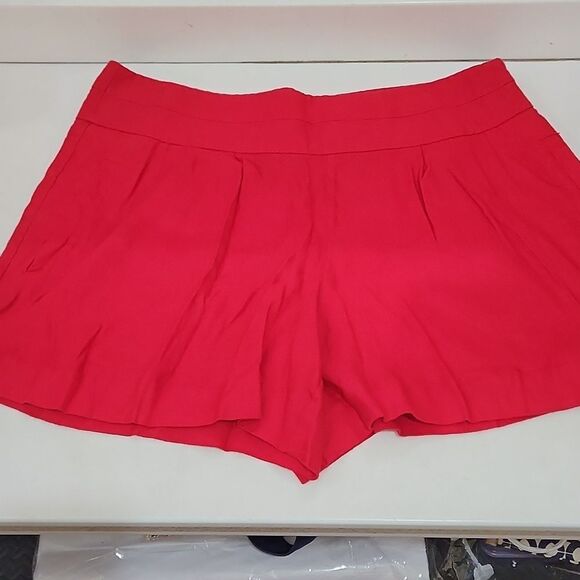 Red Worthington Linen Blend Shorts - Picture 2 of 6